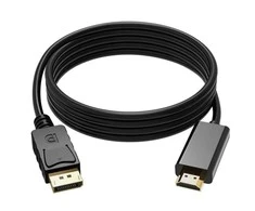 „RoGer DisplayPort“ į HDMI kabelis / 4K x 2K / 1,8M / Juodas