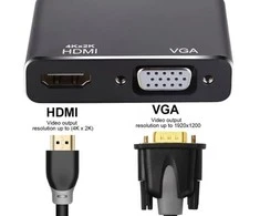 „RoGer“ DisplayPort į HDMI + VGA adapteris v1.4 / 4K@30Hz