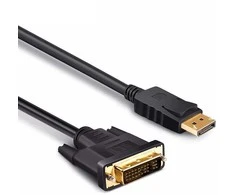 „RoGer DPDVII18“ „DisplayPort“ į DVI kabelis 1,8 m / DVI-I 24+5 (dviguba jungtis)