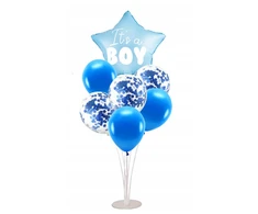 Party Deco Tai berniukas folijos balionas kūdikių dušo žvaigždė mėlyna 48cm