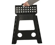 Roger Neslystanti sulankstoma taburetė 39 cm juoda