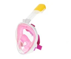 RoGer Full Dry snorkling Mask S/M Rožinė