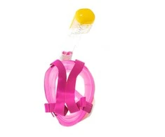 RoGer Full Dry snorkling Mask S/M Rožinė