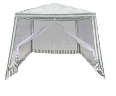 Roger Palapinė sodo vakarėlių paviljonas komercinė pavėsinė Balta 2,4X2,4 m