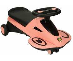 Roger Gravity ride šviečiantys LED ratukai-paspirtukas su grojančia muzika, 74cm, rožinės/juodos spalvos