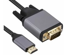 RoGer HD2VGCAB HDMI į VGA kabelis 1,8m / 1080p60Hz / Pilkas