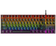 RoGer K80 Gaming su laidu Mechaninė klaviatūra RGB / USB