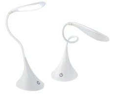 RoGer LED Desk Lamp USB / 360 °/ 1W / Baltas