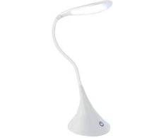 RoGer LED Desk Lamp USB / 360 °/ 1W / Baltas