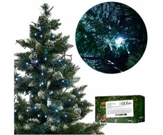 Roger LED žibintai šviesos grandinė 10m 100LED šaltai balta