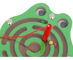 Roger RoGer Magnetic Ball Labyrinth with LED sound Frog Žalias
