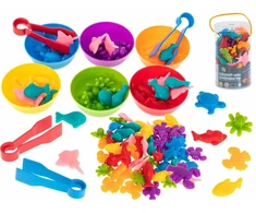 Ikonka Jūrų gyvūnai mokomasis mokymasis skaičiuoti montessori 36el.
