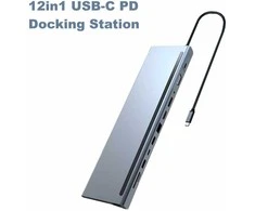 „Roger MST 12in1“ USB-C prijungimo stotelė / replikatorius (RO-DOCK12IN1PD)