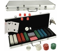Roger Pokerio rinkinys dėkle 500 žetonų 2 kortų pakuotės