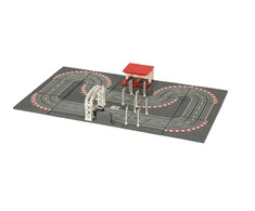RoGer Police car racing track 64x38cm