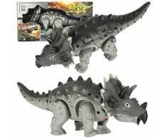 KIK Nuotoliniu būdu valdomas dinozauras RC Triceratops vaikšto šviečia riaumoja