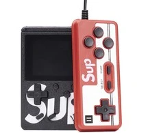 RoGer Retro mini Game console with 400 games / 3 inch color screen / TV output / Juodas + Remote