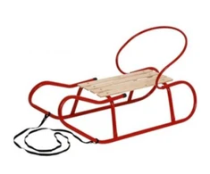 Vodar RoGer Sledge Wooden / metal with back 90x37x23cm