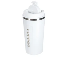 Roger LED kelioninis puodelis su kandikliu 500ml, baltas