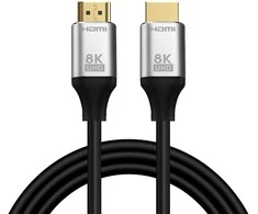 „RoGer UHD8K3BK UHD 8K@60Hz“ HDMI 2.1 kabelis / 48Gbps / HDR / 3m