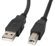 RoGer USB 2.0 A-plug AM-BM Spausdintuvas Cable 1m / juodas