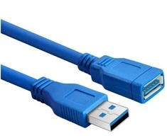 RoGer USB-A Extension Cable 5Gbps / 3m / mėlynas