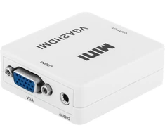 RoGer VGA to HDMI Video Signal Converter (+Audio) / baltas