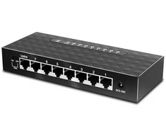 Šakotuvas Reolink EDUP EP-SG7810 tinklo komutatorius, 8 prievadų, 10/100/1000mbps / RTL8370N / VLAN