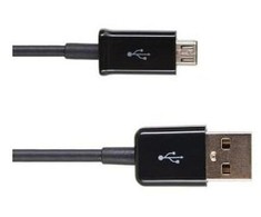 Samsung ECB-DU5ABE universalus mikro USB duomenų ir įkrovimo laidas 1m juodas
