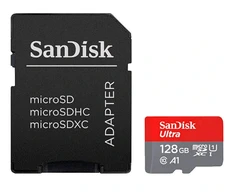 Atminties kortelė Sandisk Ultra microSDXC 128GB, su adapteriu
