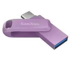 USB laikmena Sandisk Ultra Dual Drive Go 1 TB, levandų spalvos