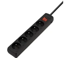 Savio maitinimo lizdas, viršįtampių apsauga, automatinis ilgintuvas, 5 lizdai, 3 m LZ-17