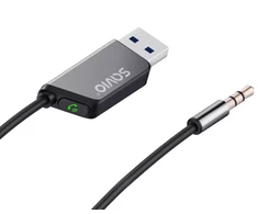 Savio TR-16 siųstuvo AUX adapteris su laisvų rankų funkcija, Bluetooth 5.3, Google Assistant/Siri