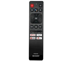 Sharp Aquos SHW/RMC/0138N Original TV Remote Voice Function NETFLIX / YOUTUBE / PRIME VIDEO