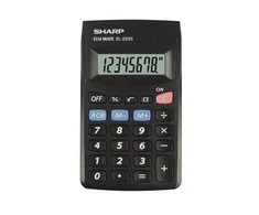 Sharp EL-233S skaičiuotuvas Kišenė Pagrindinis skaičiuotuvas Juoda