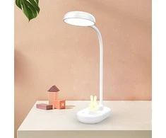 Sieninis šviestuvas Stalinė LED lempa 4,5W su zuikio formos naktine lempute PURE FLB-30 ASTRID balta Forever Light
