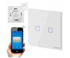 Išmanusis jungiklis WiFi + RF 433 Sonoff T2 EU TX