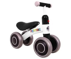 Ramiz Pirmasis balansinis keturratis mažyliams Sportrike PettyTrike Z7 baltos spalvos (nuo 1 metų amžiaus vaikams)