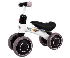 Ramiz Pirmasis balansinis keturratis mažyliams Sportrike PettyTrike Z7 baltos spalvos (nuo 1 metų amžiaus vaikams)