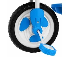 Ramiz Mėlyna Triratis "Elephant Mėlyna" + garsai + stogelis + barjeras + atrama kojoms + rankena + laikymo skyrius