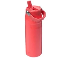 Stanley Termosas su šiaudeliu „The IceFlow Bottle Flip Straw 2.0“ 0,7 l, koralų raudonumo-oranžinis
