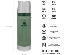 Termosas Stanley Classic, 0,47 l, žalias