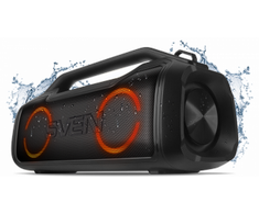 SVEN PS-390, juodas, power output 2x25W (RMS), Atsparus vandeniui (IPx5), TWS, Bluetooth, Micro SD, lithium battery, SV-021306