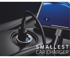 USB -C + Super Charge 3.0W „Nano Swissten“ automobilio „Adapte RPOWer“ pristatymas - juodas
