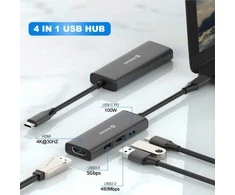 SWISSTEN USB-C HUB 4-IN-1
