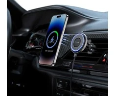 „Swissten Airhold“ magnetinis automobilio laikiklis su belaidžiu įkrovikliu 15 W / 7,5 W (suderinamas su „MagSafe“)