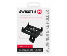 Swissten BC2 dviračio laikiklis, skirtas mobiliesiems 4-7"