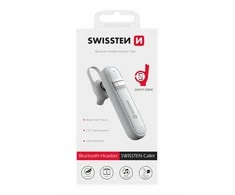 Swissten Bluetooth ausinės pokalbiams Caller - baltos