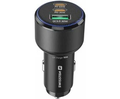Įkroviklis Swissten Car Charger 2x USB-C PD / USB / 95W