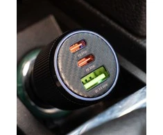 Įkroviklis Swissten Car Charger 2x USB-C PD / USB / 95W